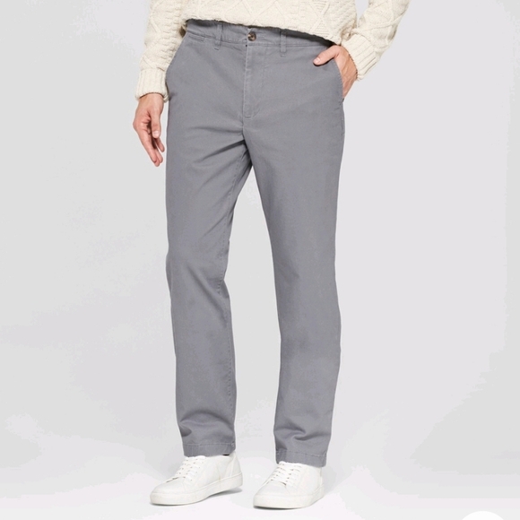 Goodfellow Grey Hennepin Chino Pants - Picture 1 of 16